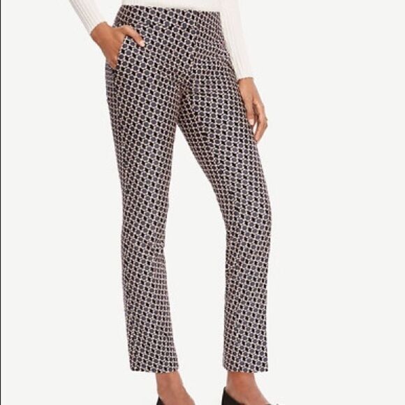 ✨Dalia Geometric Pattern Ankle Pants ✨ - Picture 1 of 6